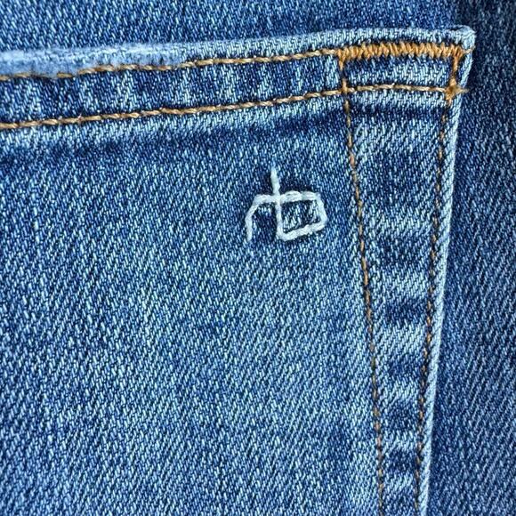 RAG & BONE Dre Low-Rise Boyfriend Jeans - Clean Marie - Picture 4 of 7